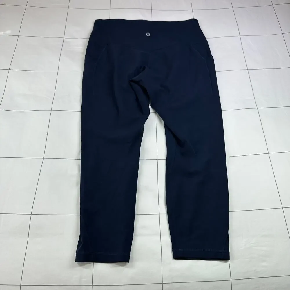 Lululemon Leggings Womens 12 Blue Align High Rise Crop Pockets 23